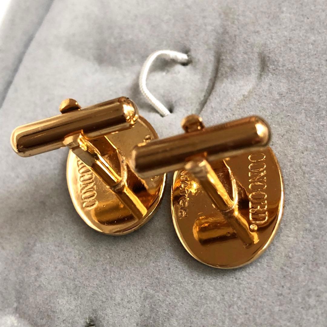 コンコルド　カフス　新品　レア　レトロ　ゴールド/ネイビー  コンコルドウォッチ
