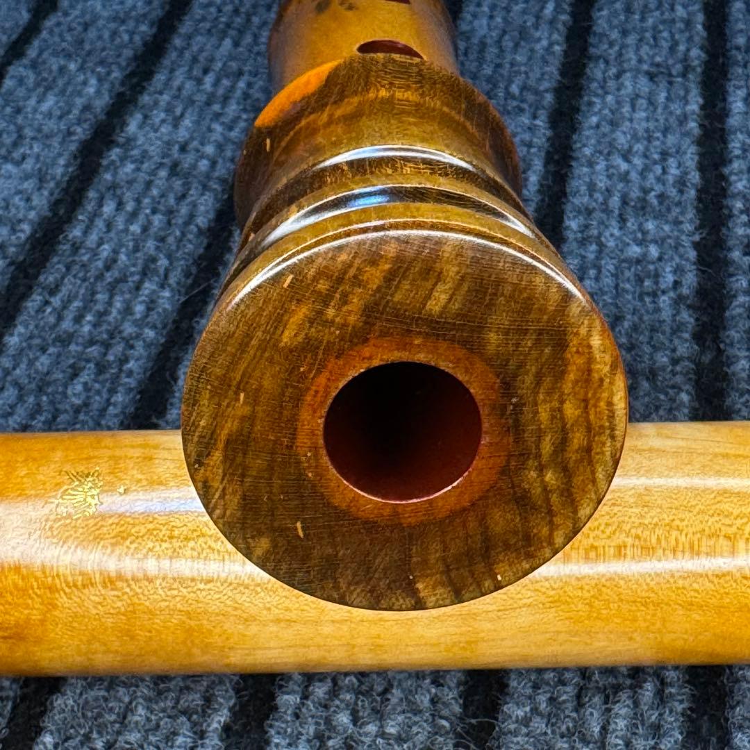 希少サイズ 尺八 銘木 琴風尺八 (楓)一尺三寸管
