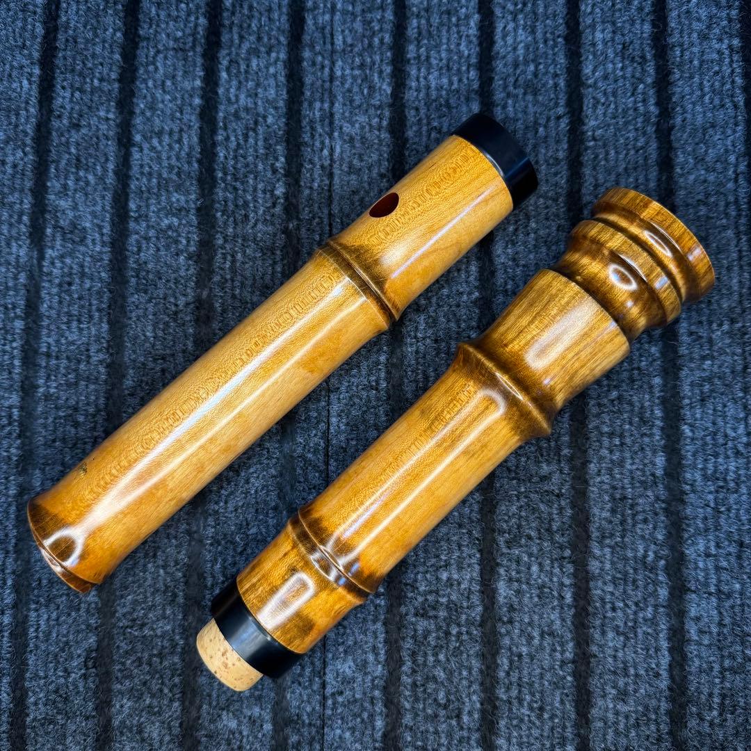 希少サイズ 尺八 銘木 琴風尺八 (楓)一尺三寸管