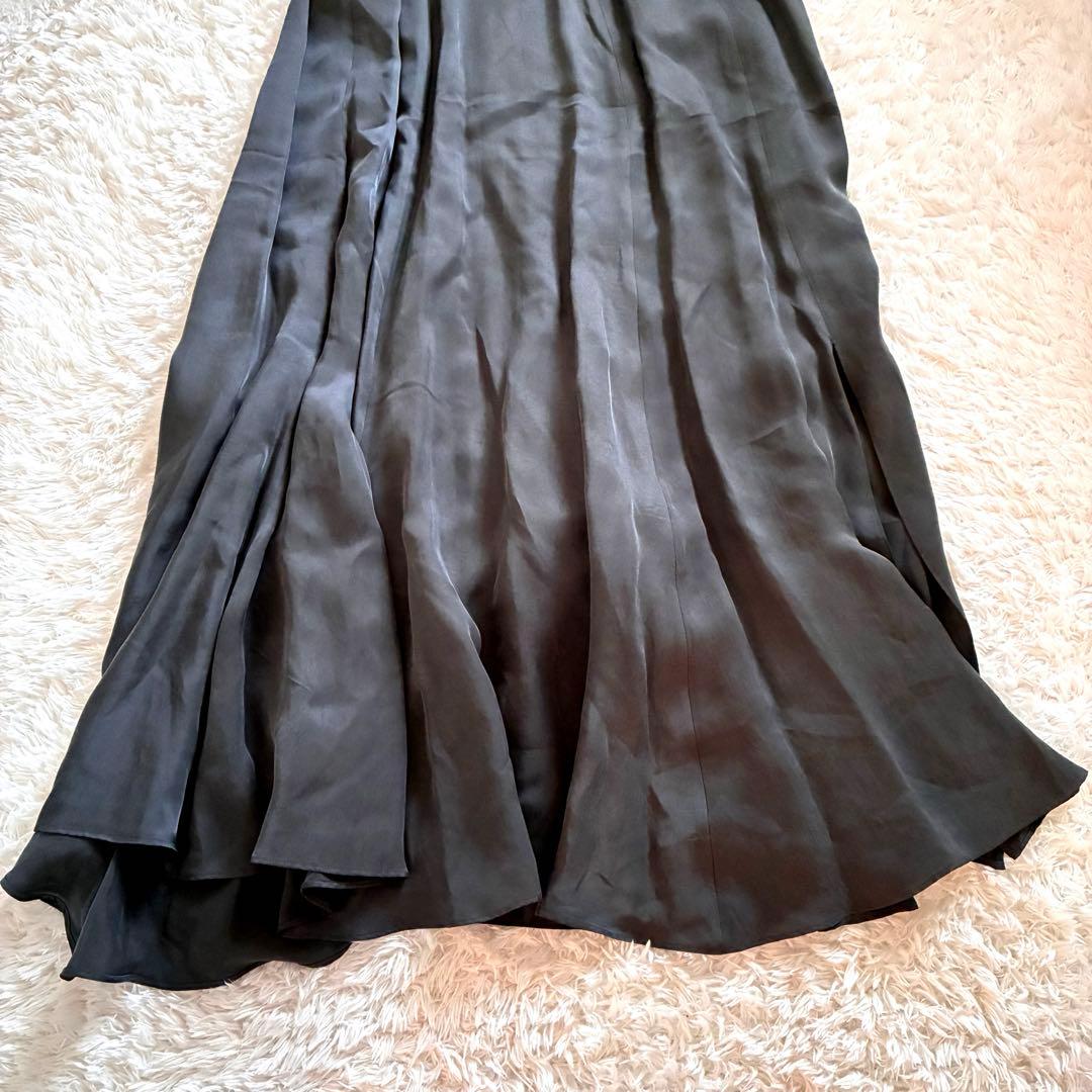 美品 1.9万円 BABYLONE バビロン キュプラスリットフレアスカート