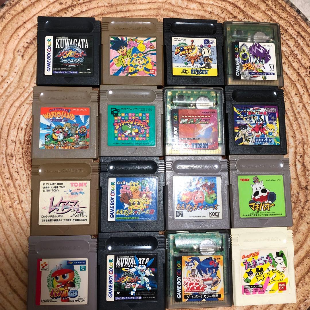 ゲームボーイカラーパープル　カセット42個 レトロ