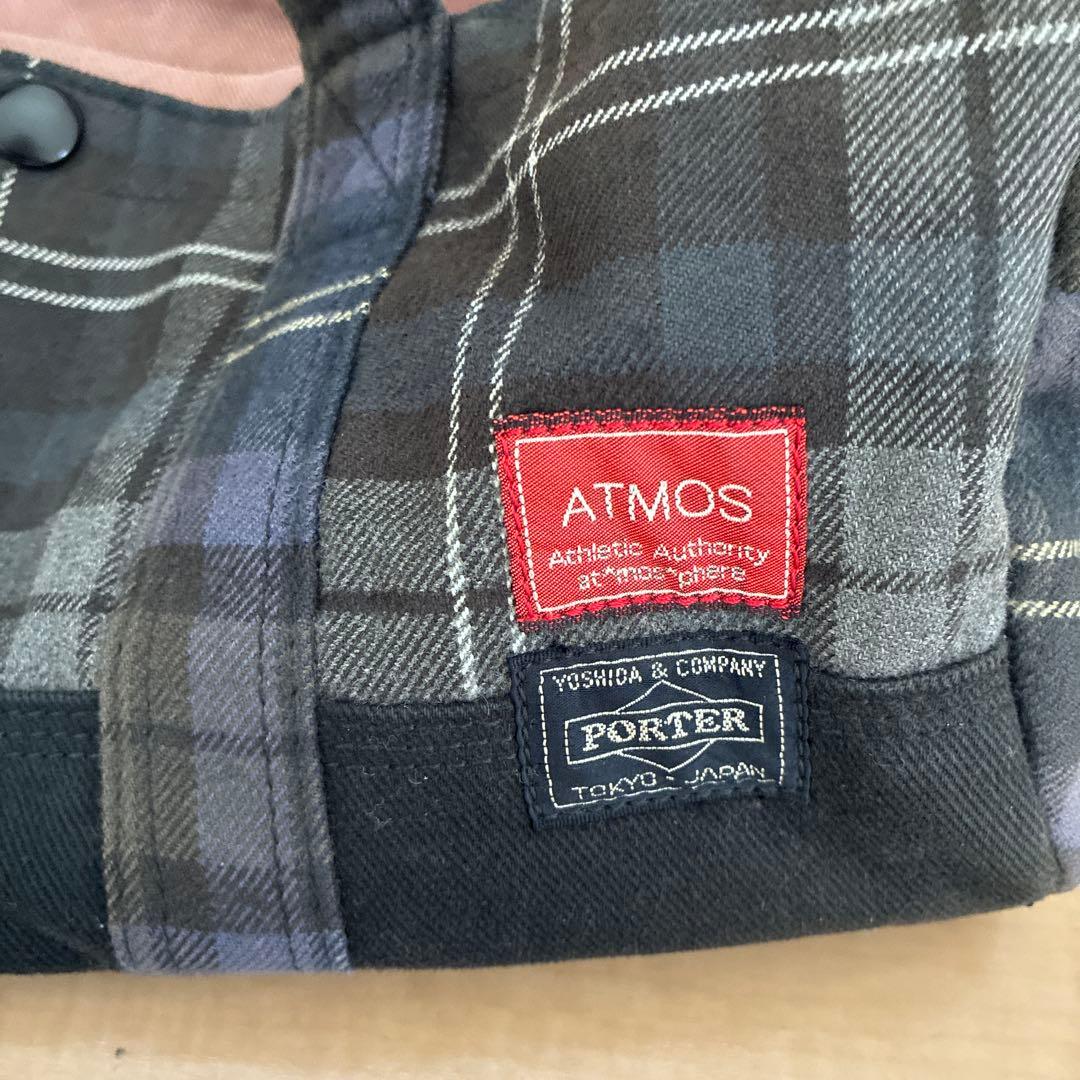 atmos×PORTER アトモス×ポーター チェック ボストンバッグ