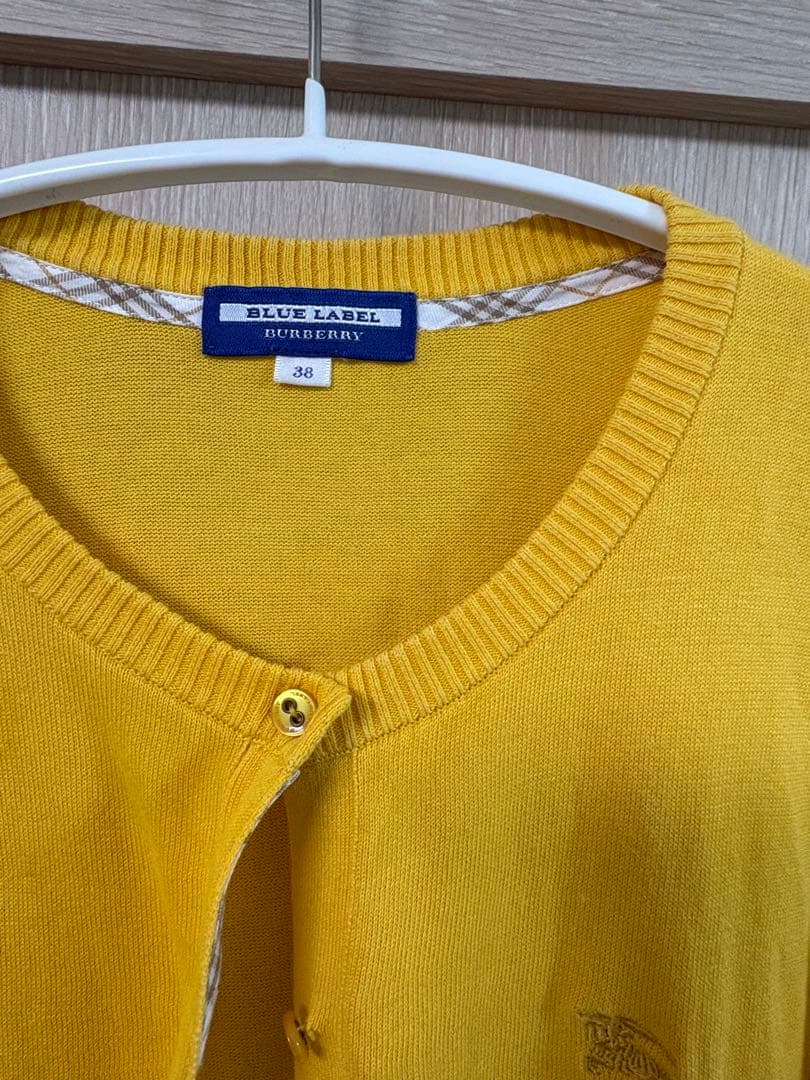 美品 BURBERRY BLUE LABEL カーディガン ノバチェック 38