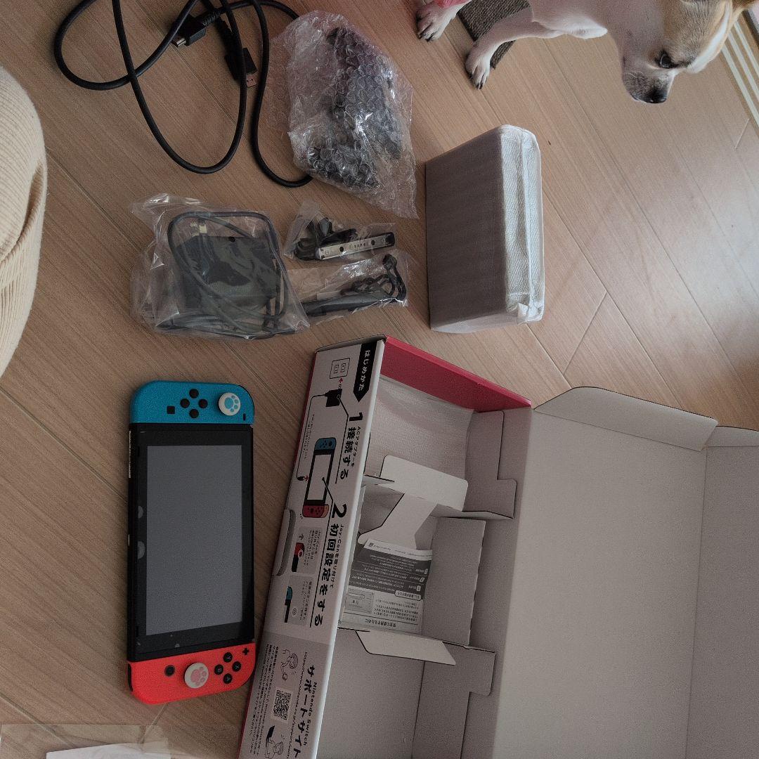 Nintendo Switch 本体 青/オレンジ 付属品全部有り動作確認済