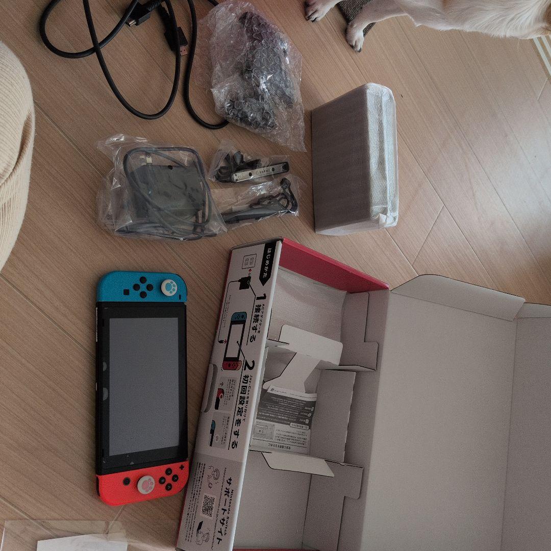 Nintendo Switch 本体 青/オレンジ 付属品全部有り動作確認済