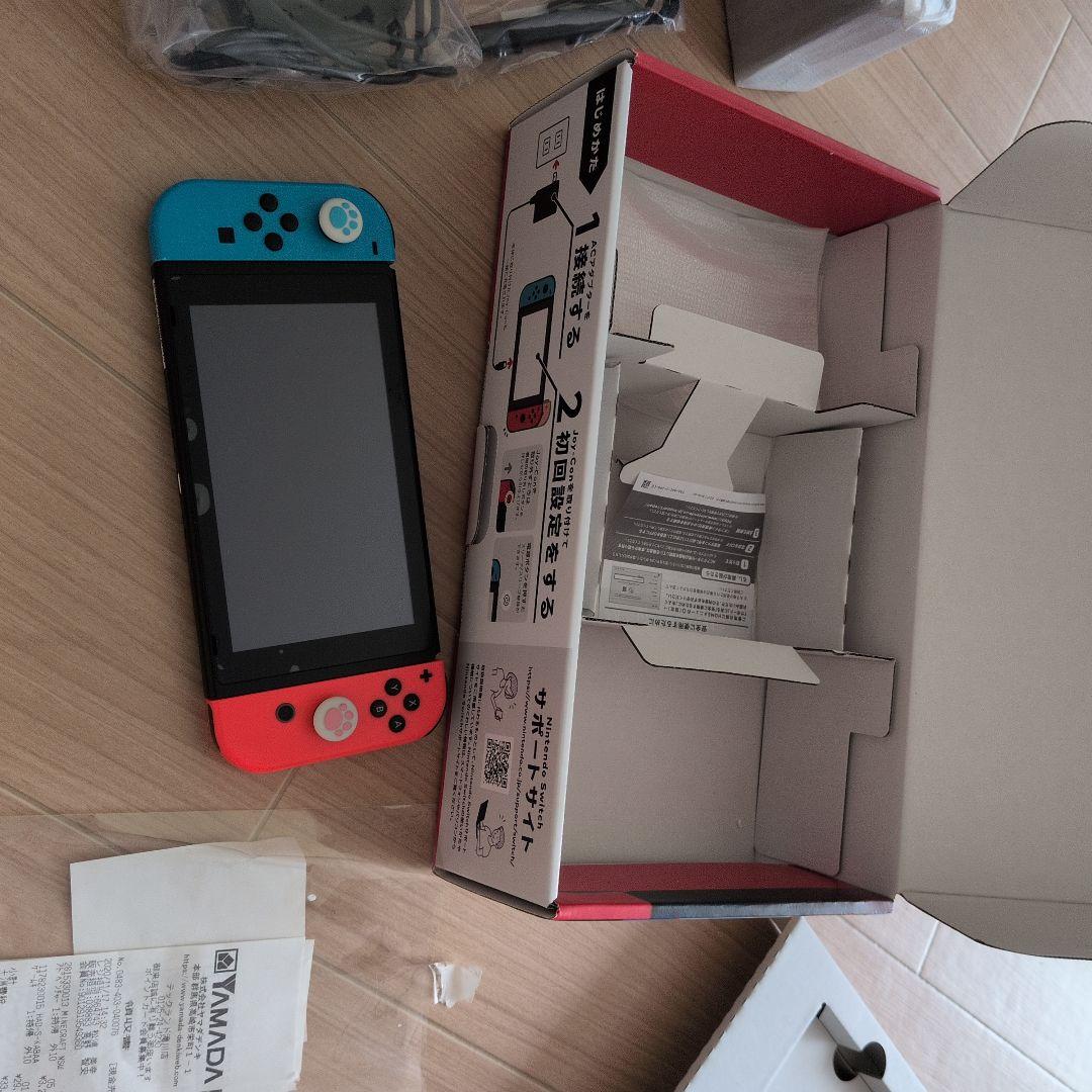 Nintendo Switch 本体 青/オレンジ 付属品全部有り動作確認済