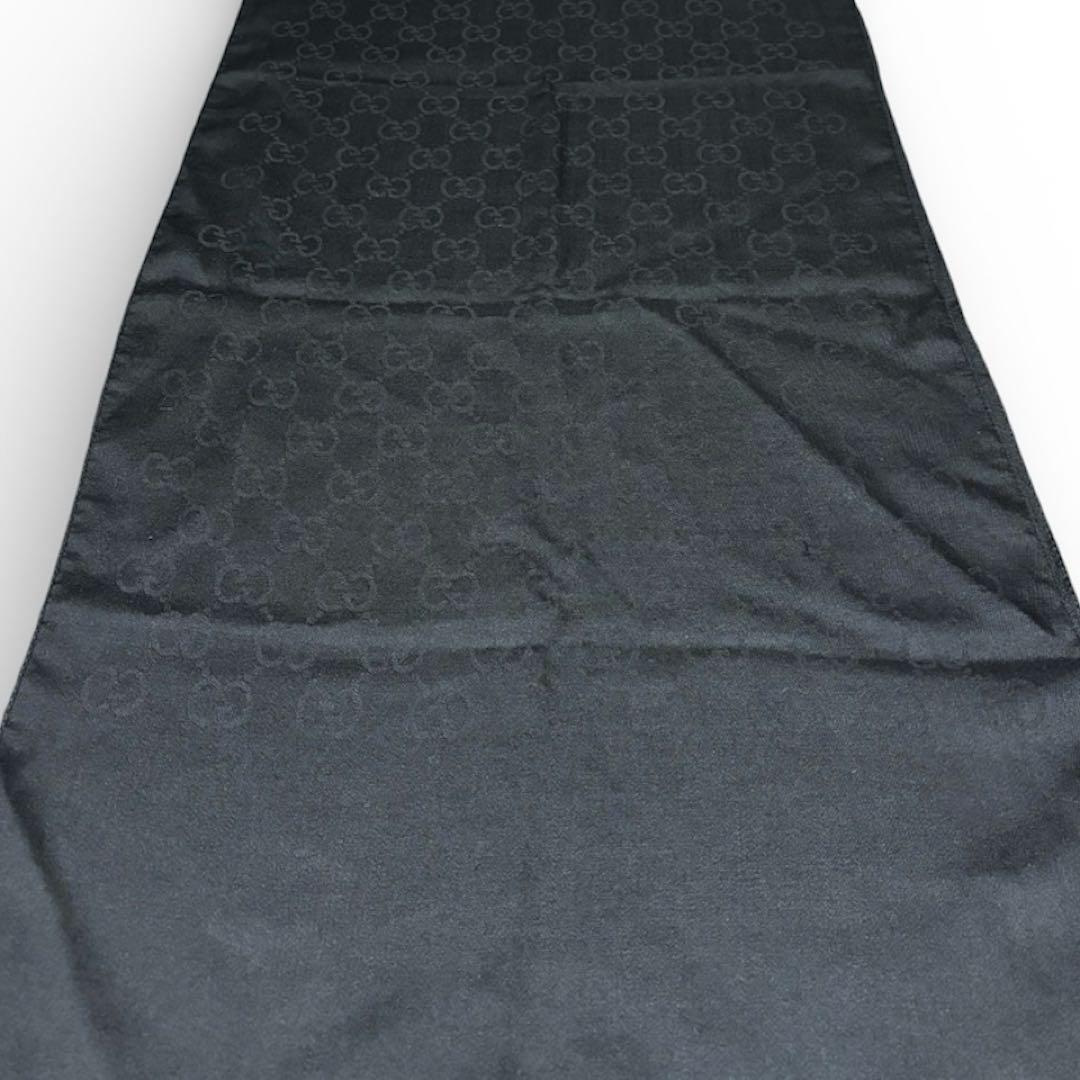 GUCCI GG柄 ストール 黒