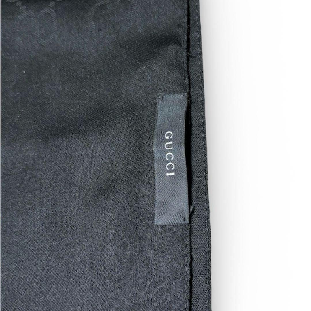 GUCCI GG柄 ストール 黒