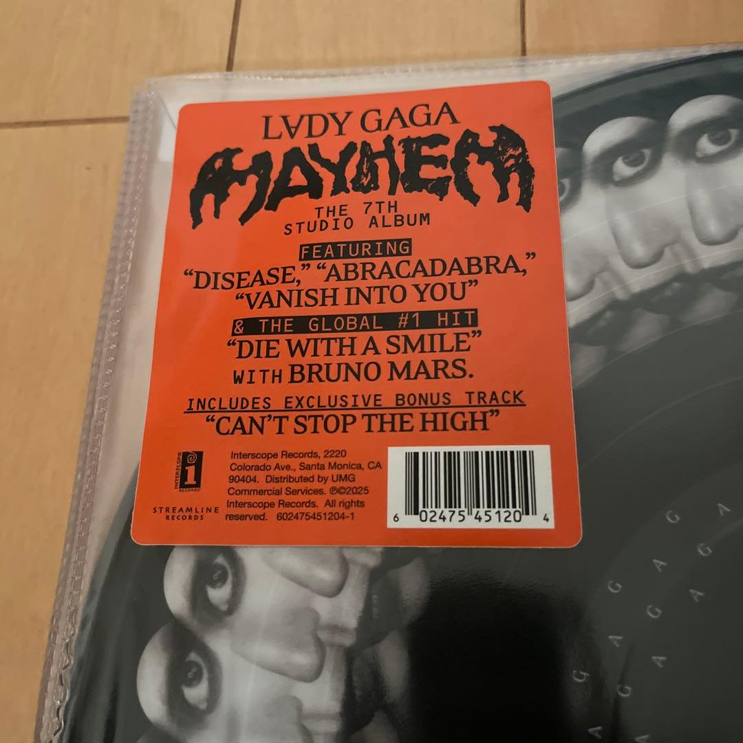 新品 lady gaga mayhem ピクチャー 2lp レイディーガガ