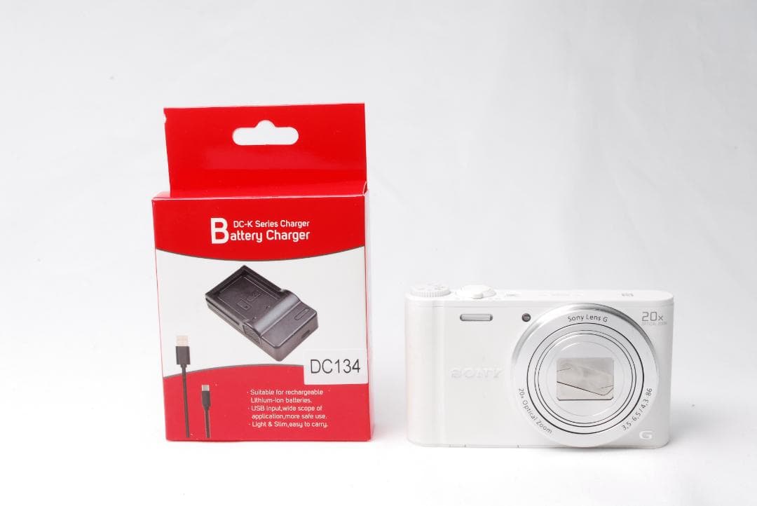 【美品】SONY DSC-WX350 ホワイト 20倍ズーム Wi-Fi