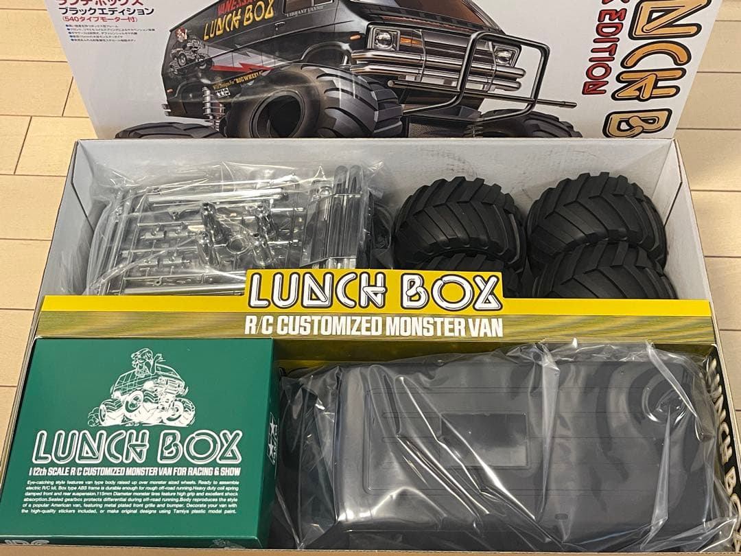 新品 タミヤ 1/12RC ランチボックス ブラックエディション オプション付