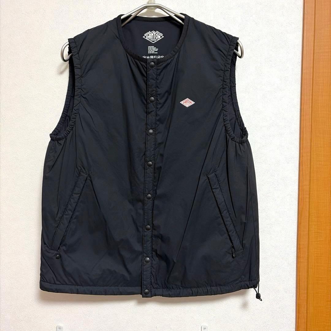 【美品】DANTON ダントン インサレーション ベストJD-8886 SBT黒