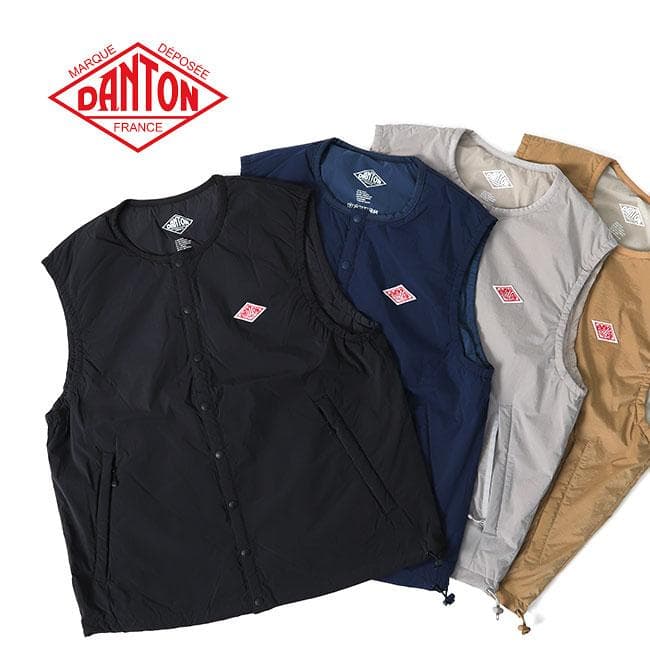【美品】DANTON ダントン インサレーション ベストJD-8886 SBT黒