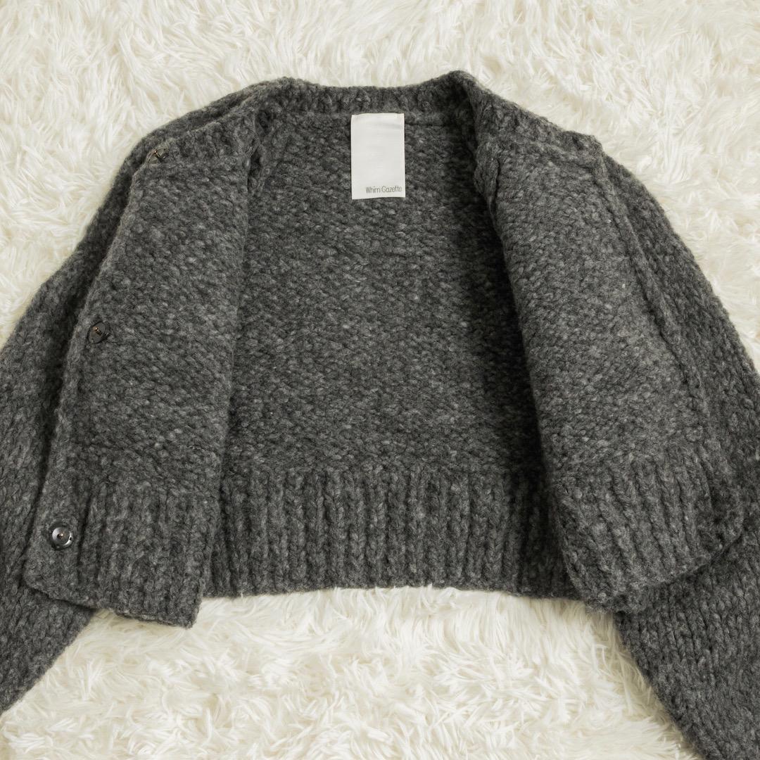 Whim Gazette ウィムガゼット 25AW ハンドニットカーディガン