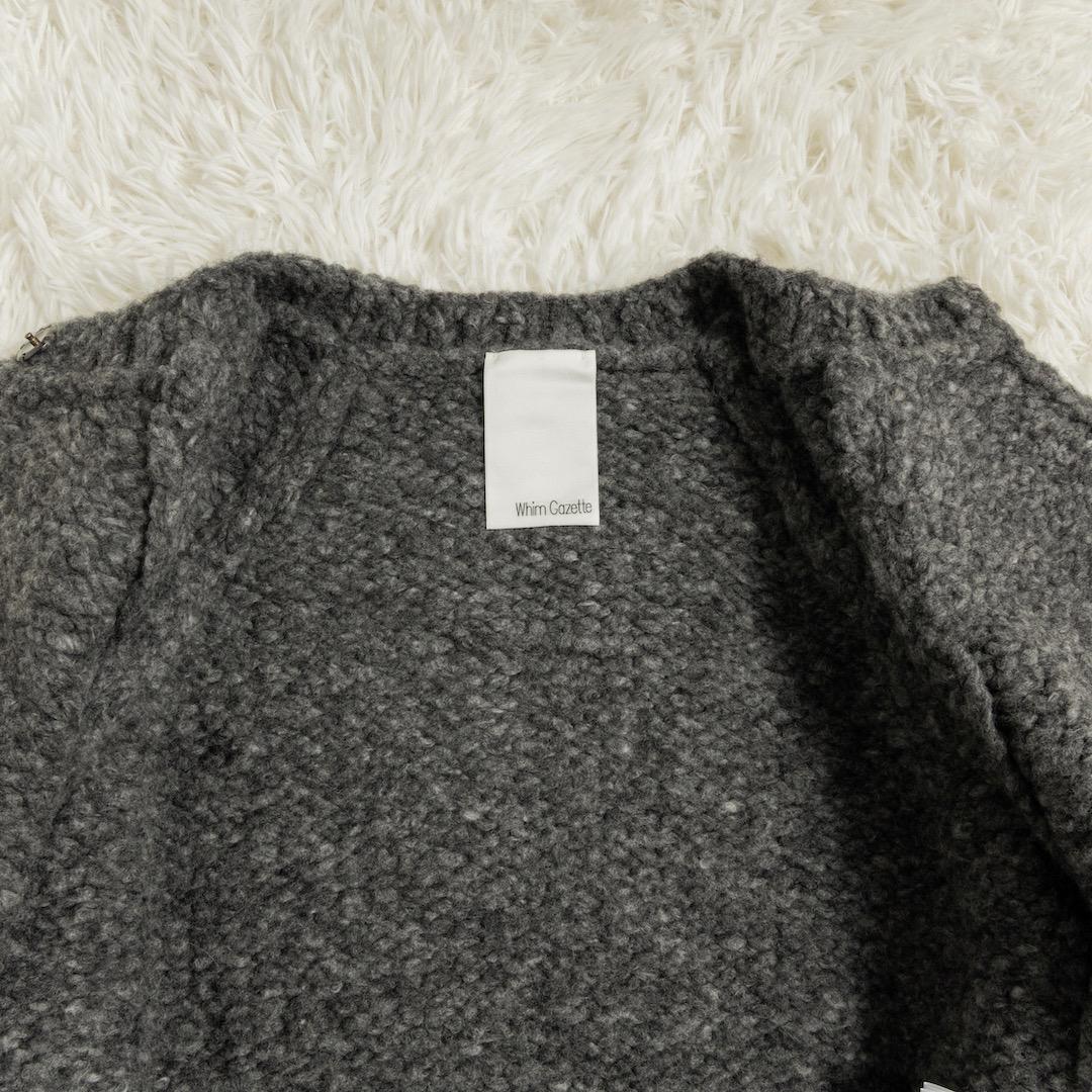 Whim Gazette ウィムガゼット 25AW ハンドニットカーディガン