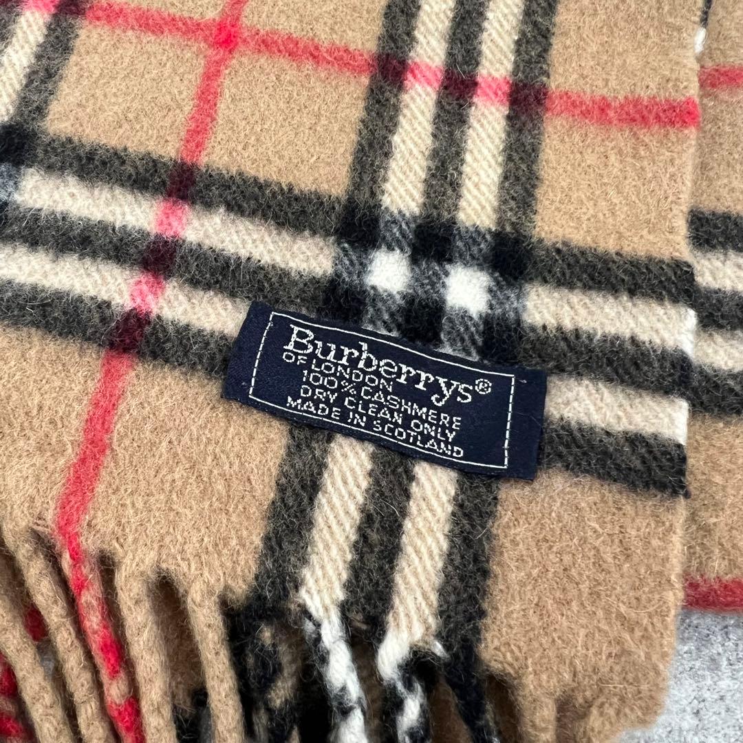 Burberrys バーバリー チェック柄 カシミヤ100% マフラー ベージュ