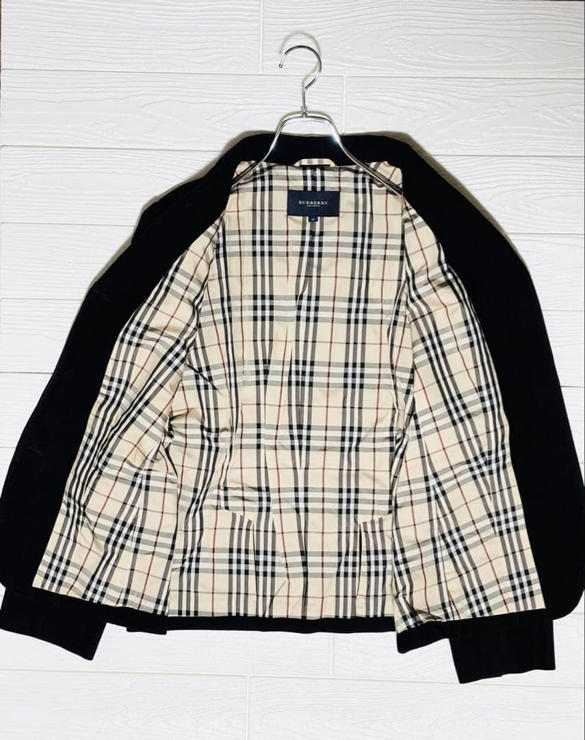 BURBERRY LONDON バーバリー M ジャケット 無地 ブラック