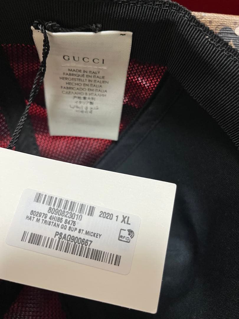 Bamiki【新品未使用】GUCCI ミッキーキャップXLサイズ