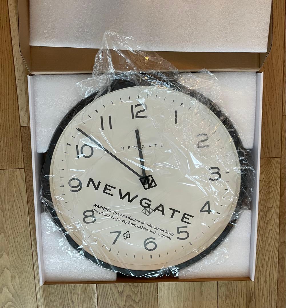 NEWGATE ブラックアナログ壁時計 45×45 cm
