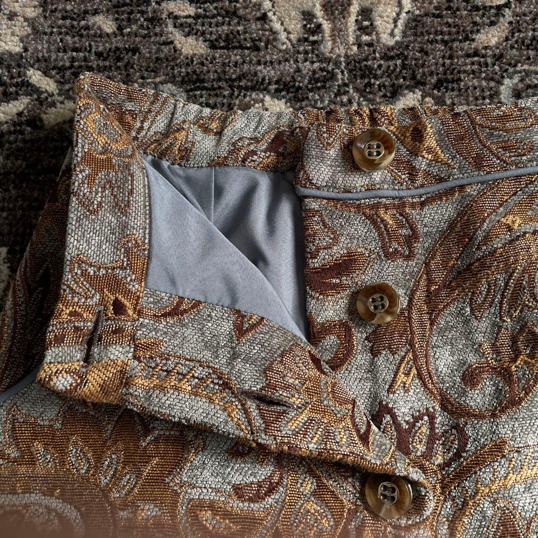 AMERI PAISLEY RUG SKIRT ロングスカート ジャガード M