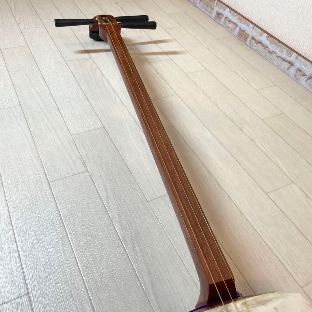 三味線　中棹　セット　撥　胴かけ　ハードケース　花梨