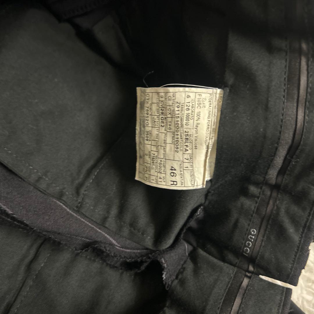 【美品】GUCCI トムフォード期 ストライプ カシミヤ混　スーツ セットアップ
