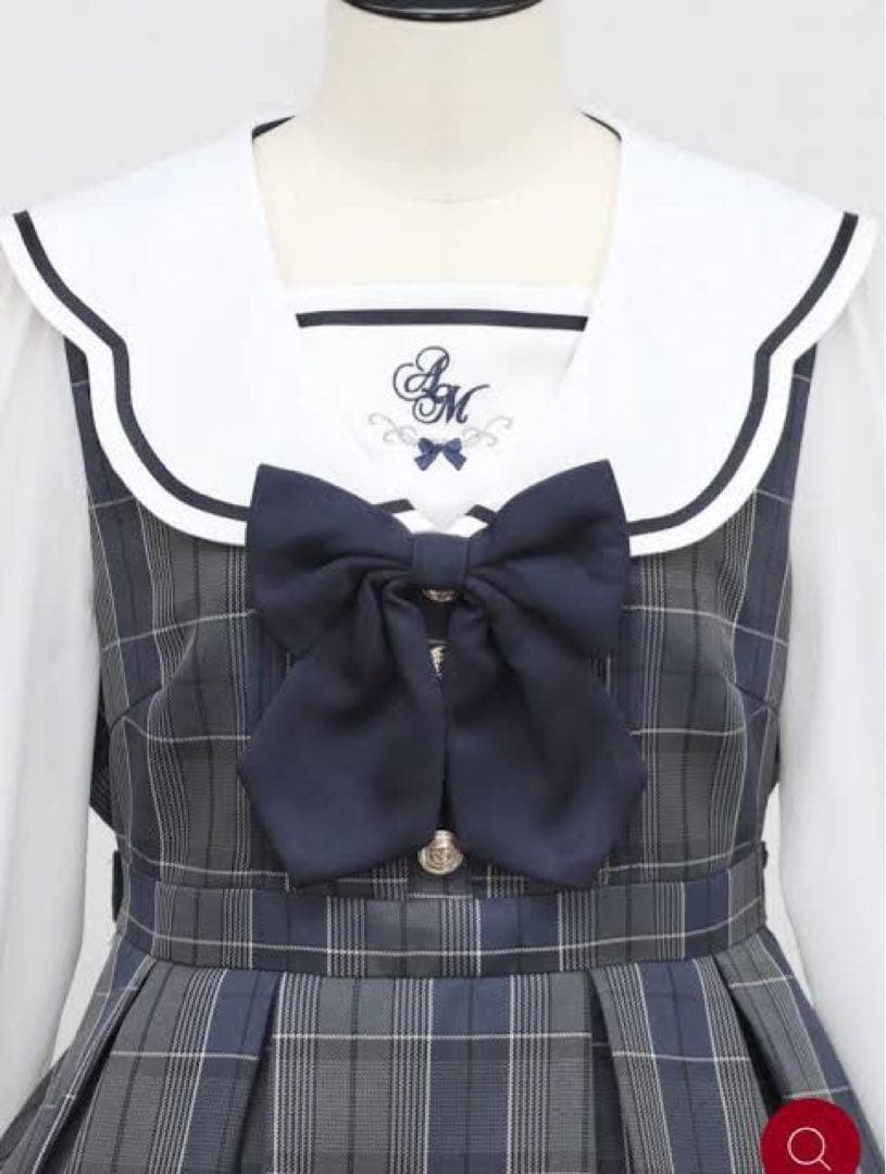 Amavel Mysterious School チェックセーラーワンピース