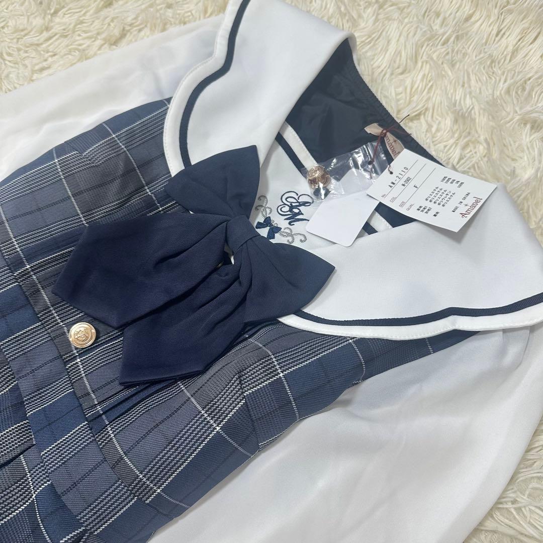 Amavel Mysterious School チェックセーラーワンピース