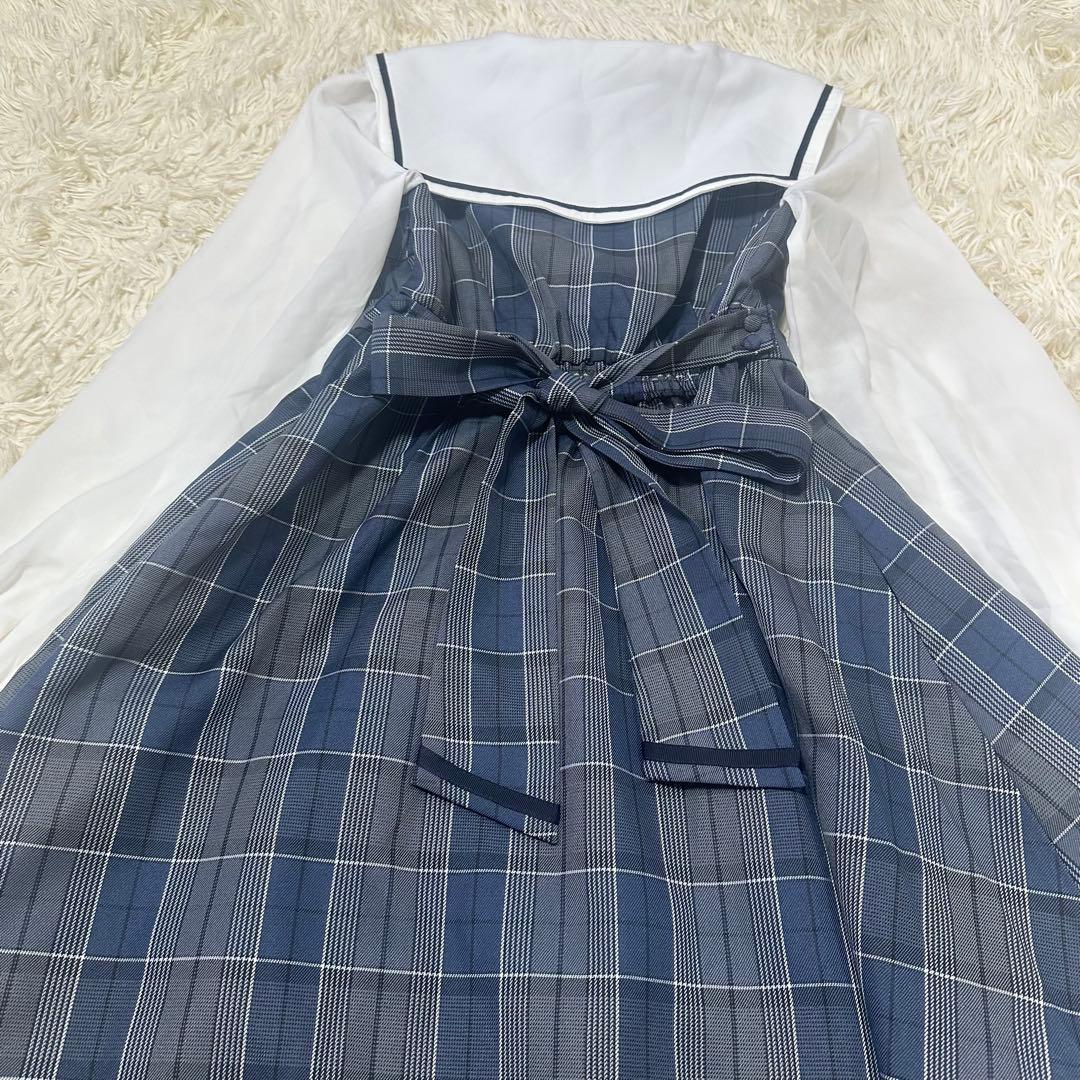 Amavel Mysterious School チェックセーラーワンピース