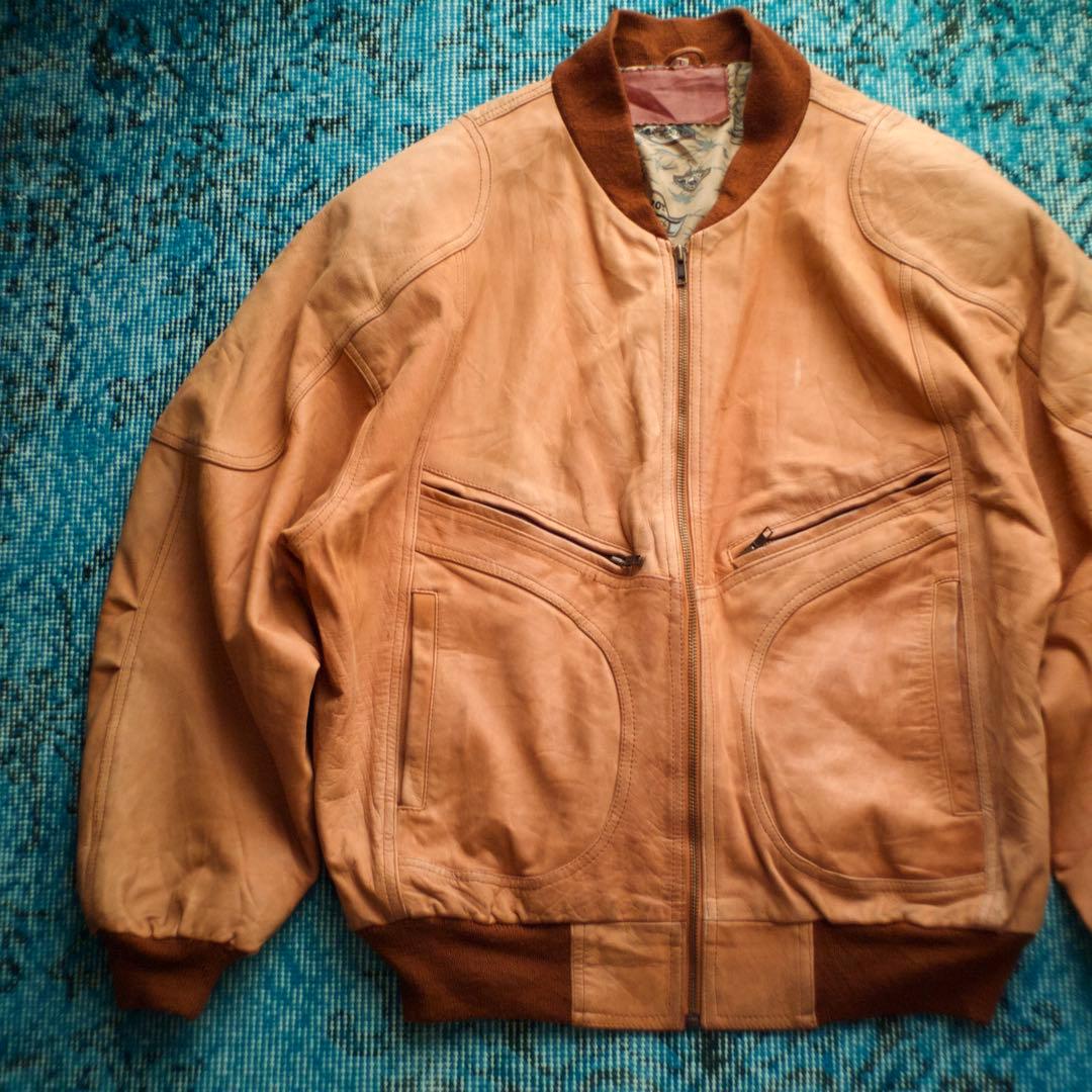 ジャケット・アウター 80s 90s GERMANY leather flight jacket