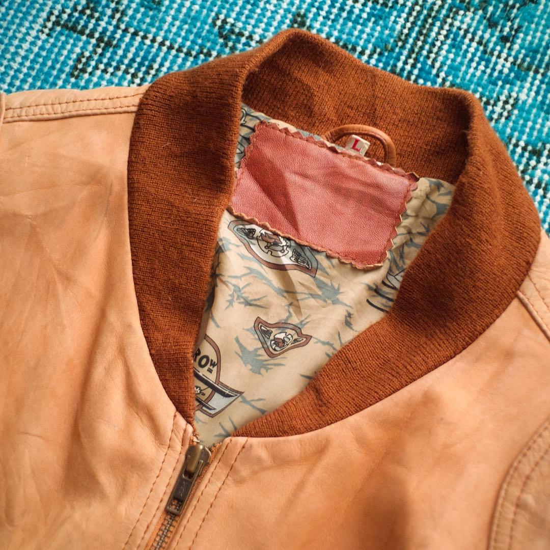 ジャケット・アウター 80s 90s GERMANY leather flight jacket