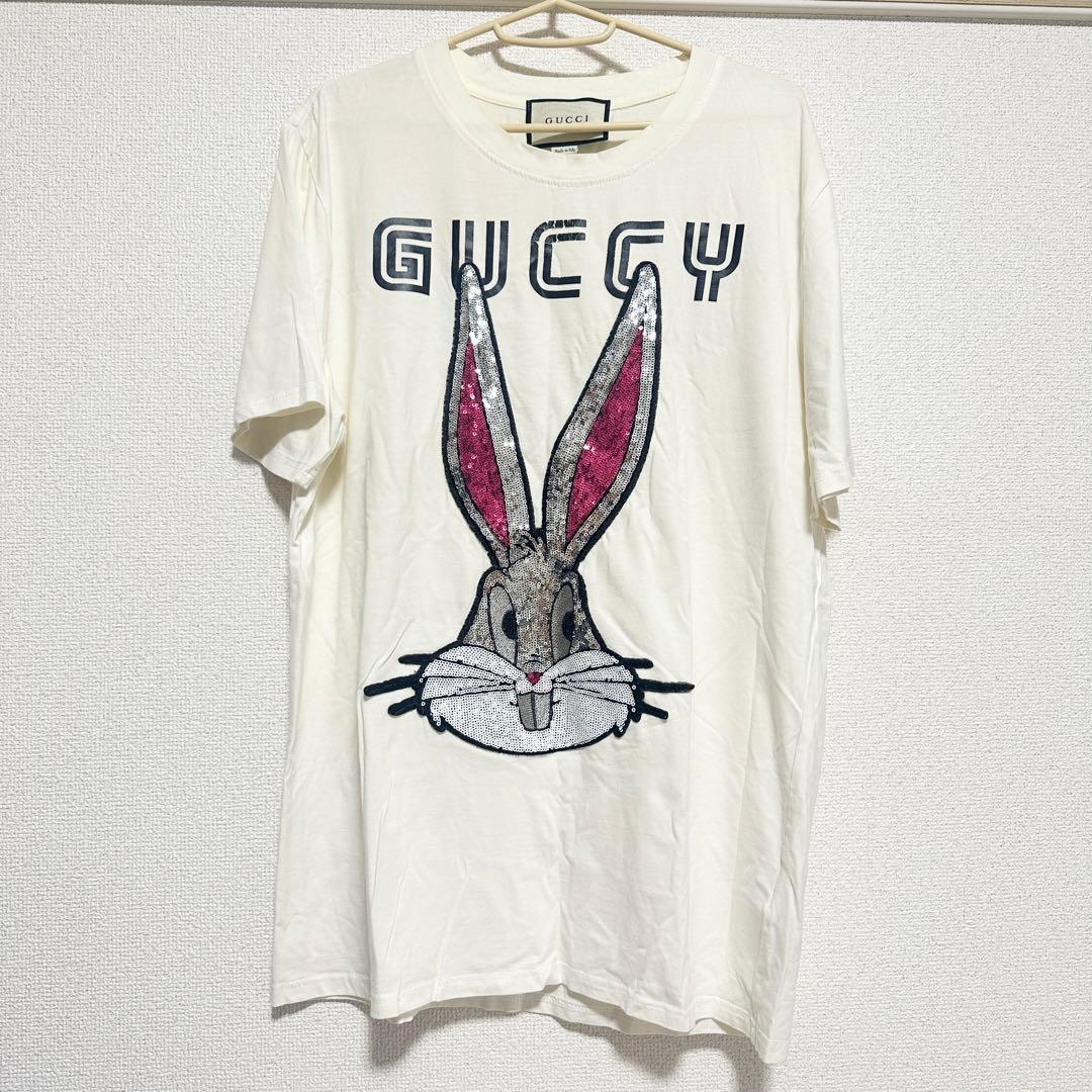 GUCCI　バックス・バニー　ゆるダボカットソー　Tシャツ　グッチ　スパンコール