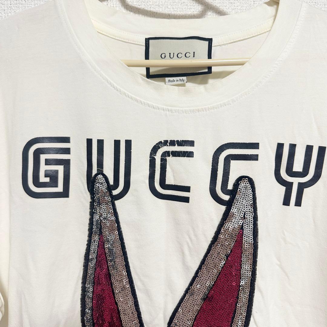 GUCCI　バックス・バニー　ゆるダボカットソー　Tシャツ　グッチ　スパンコール