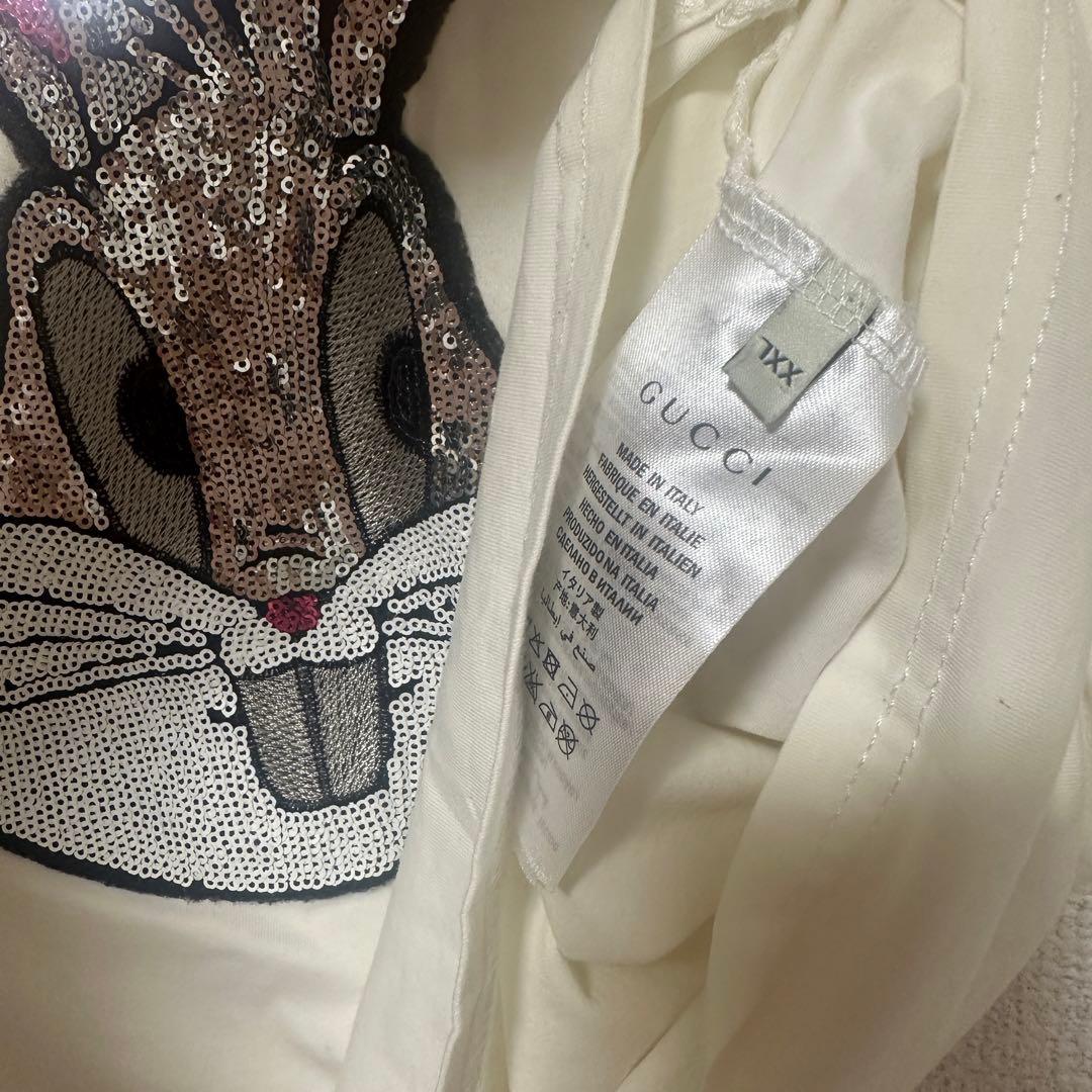 GUCCI　バックス・バニー　ゆるダボカットソー　Tシャツ　グッチ　スパンコール