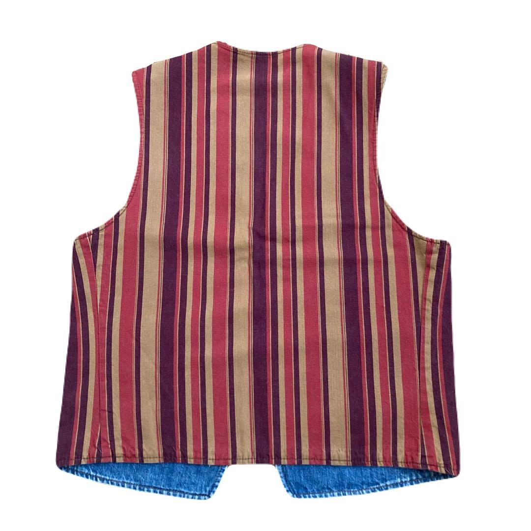 70s Levi's デニムベスト　リバーシブル　bige