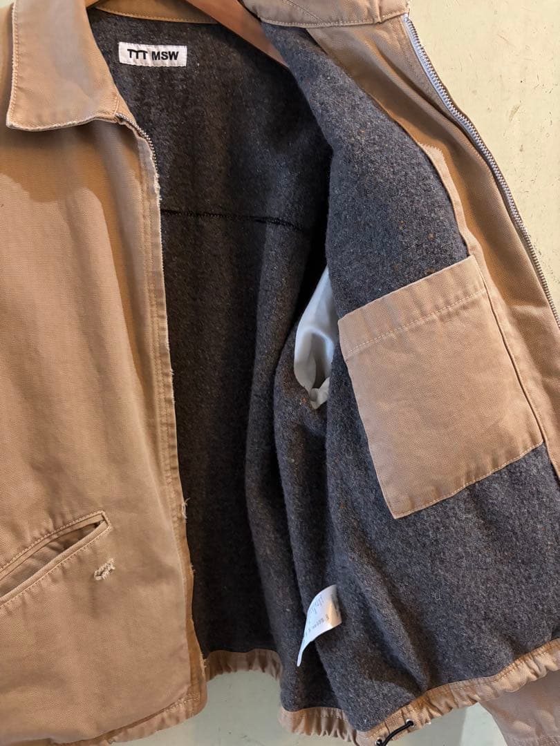美品　ttt_msw 23aw boro work jacket ベージュ　L