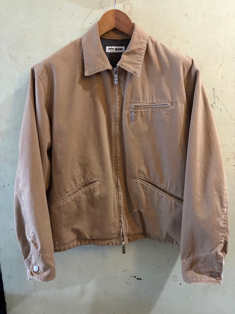 美品　ttt_msw 23aw boro work jacket ベージュ　L