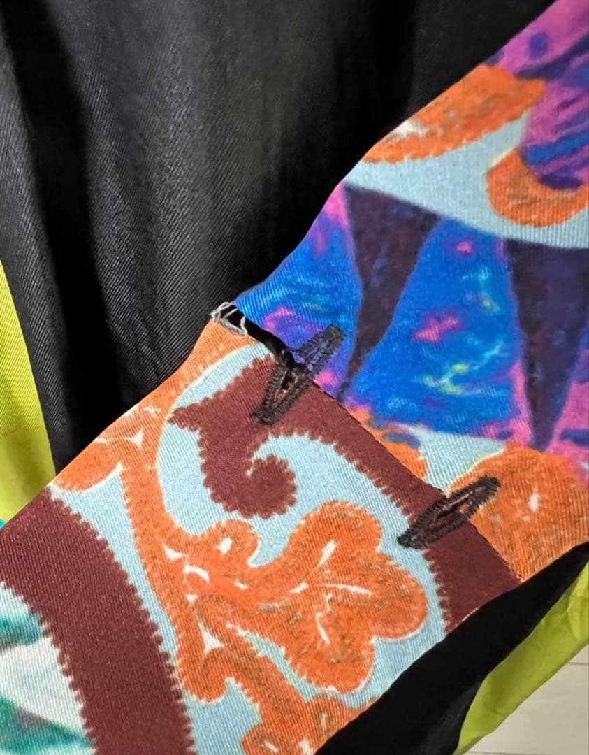 etro エトロ ワンピース チュニック レトロ シルク100% 古着 生地