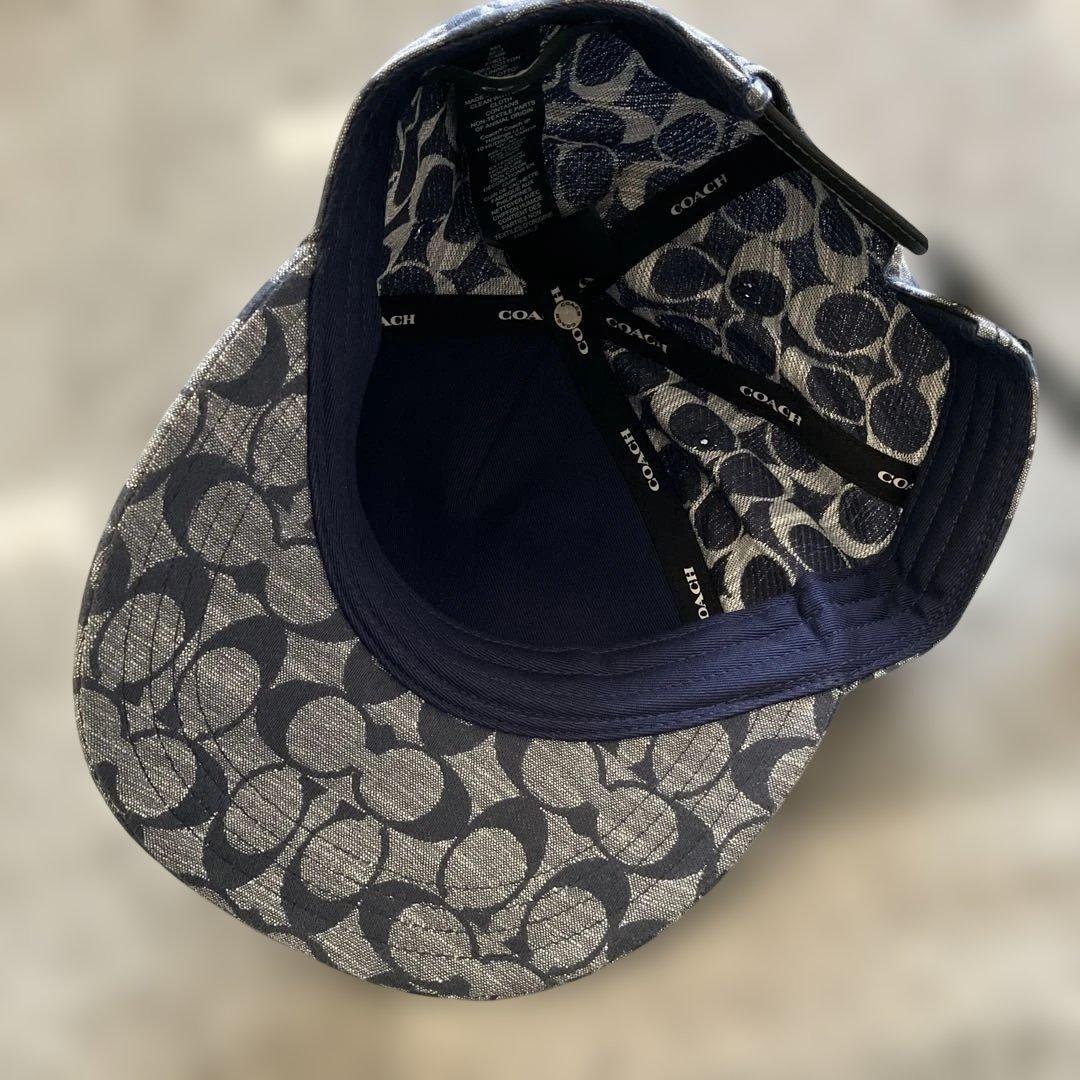 COACH 円形パターンキャップ M/L