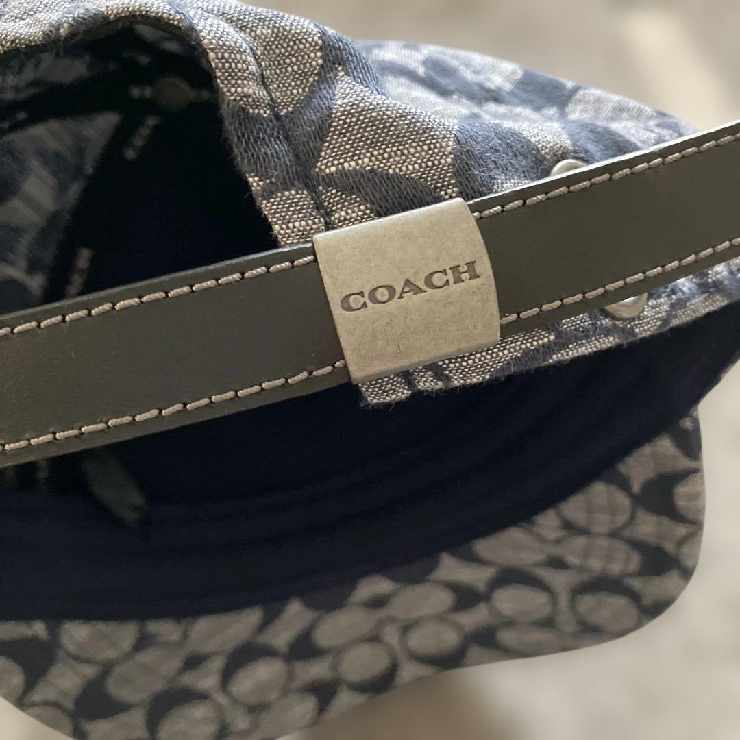 COACH 円形パターンキャップ M/L