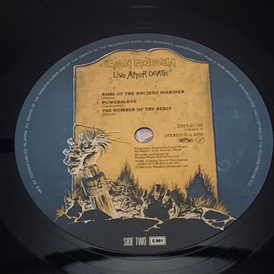 日本盤帯付きレコード初盤 アイアンメイデン『死霊復活』