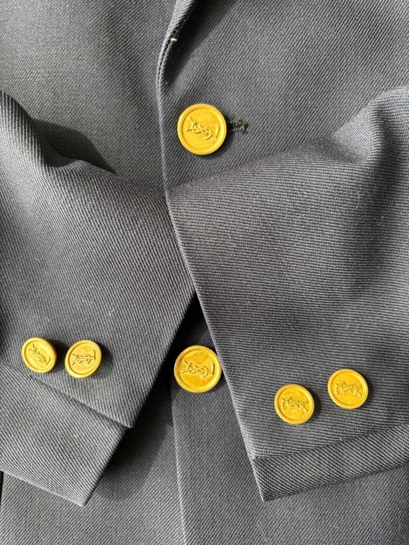 Yves Saint Laurent ブレザー フランス製 ヴィンテージ 70s