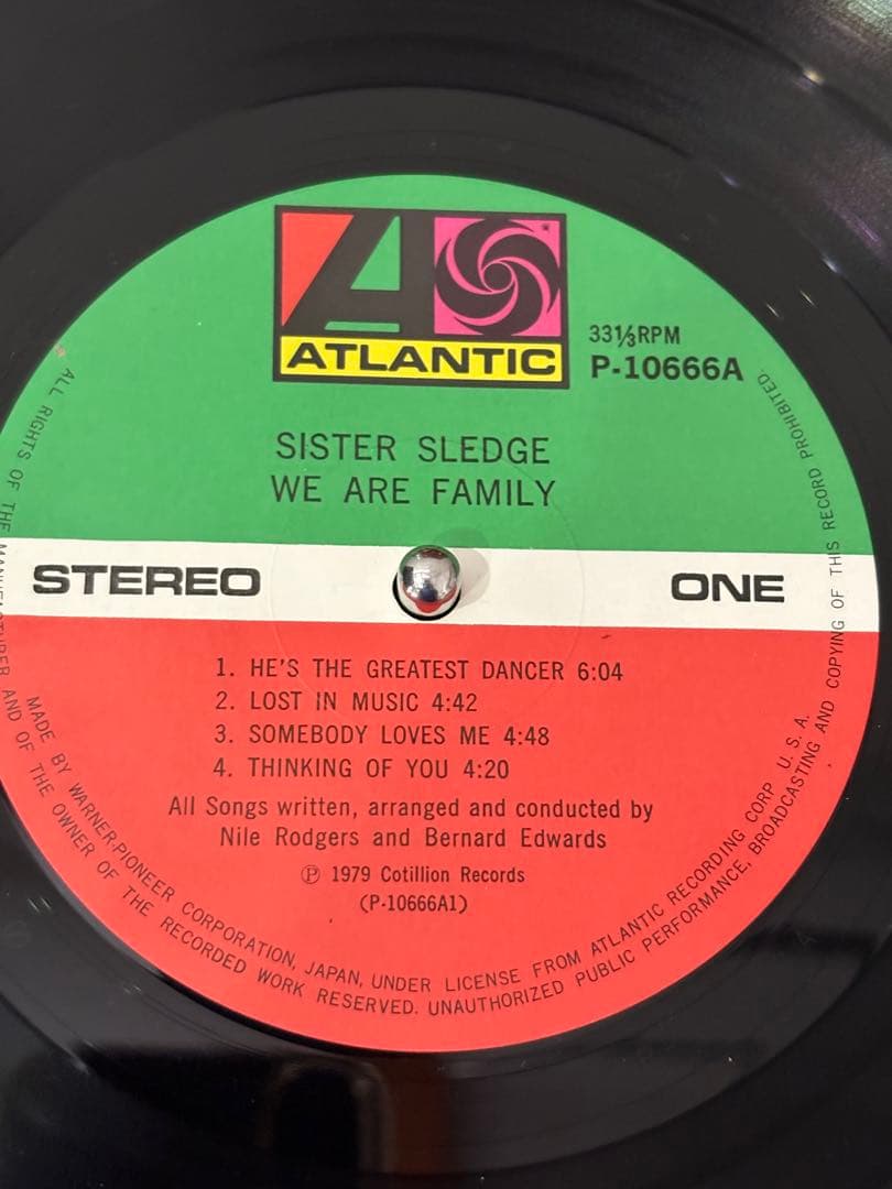 シスター・スレッジ We Are Family レコード