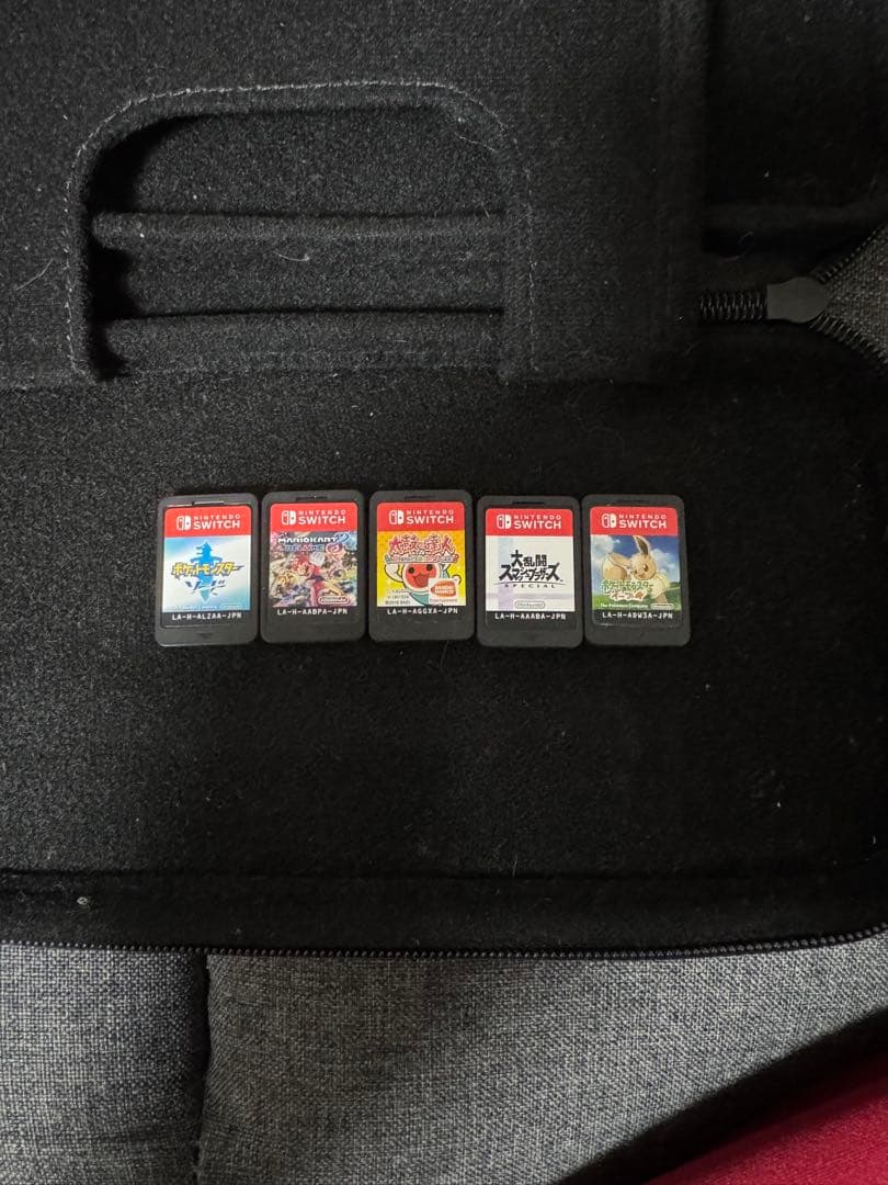 Nintendo Switch 本体 グレー ゲームカード5枚付き