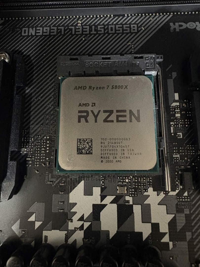 Ryzen7 5800X&B550 Steel Legend　箱付き