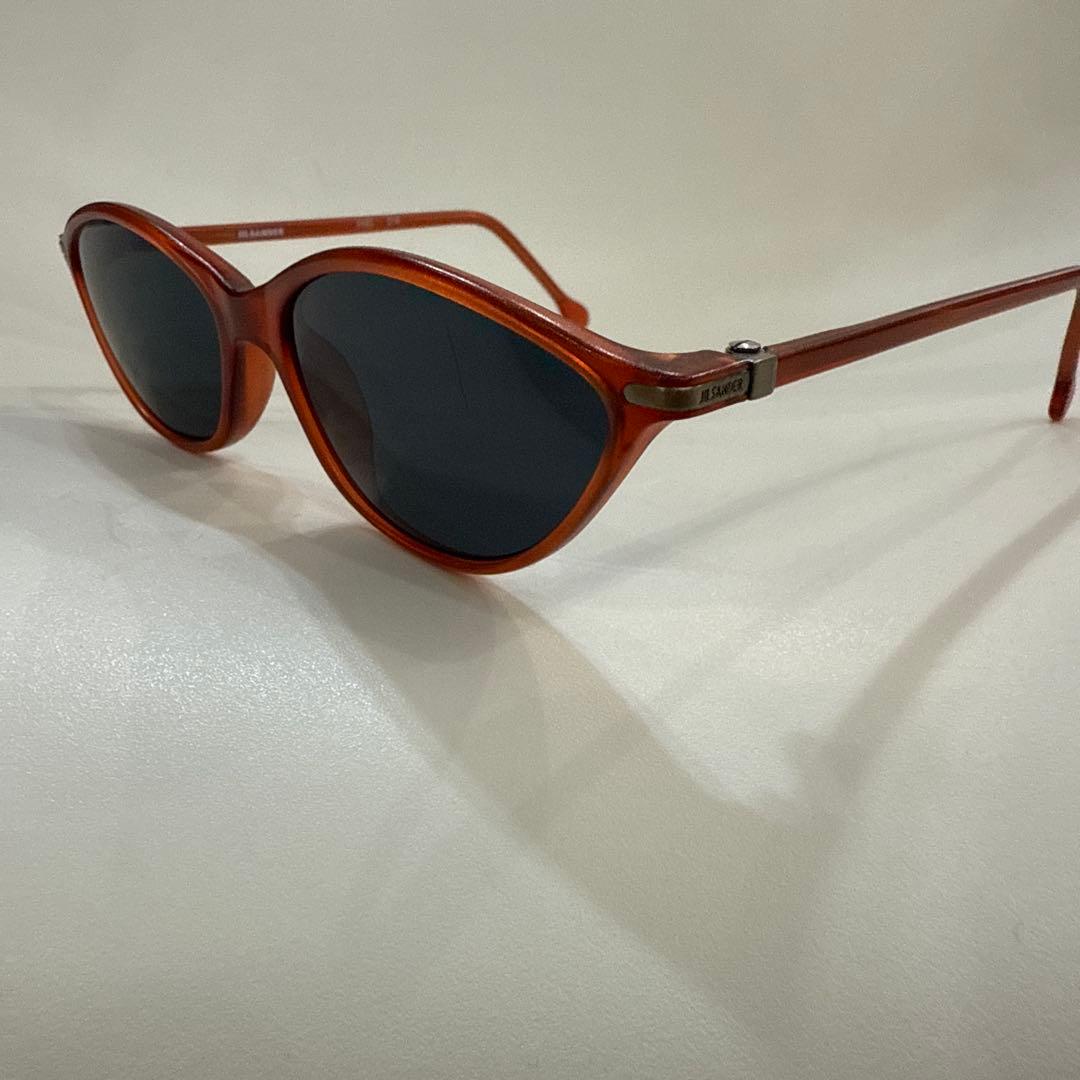 JIL SANDER オレンジ キャットアイ サングラス