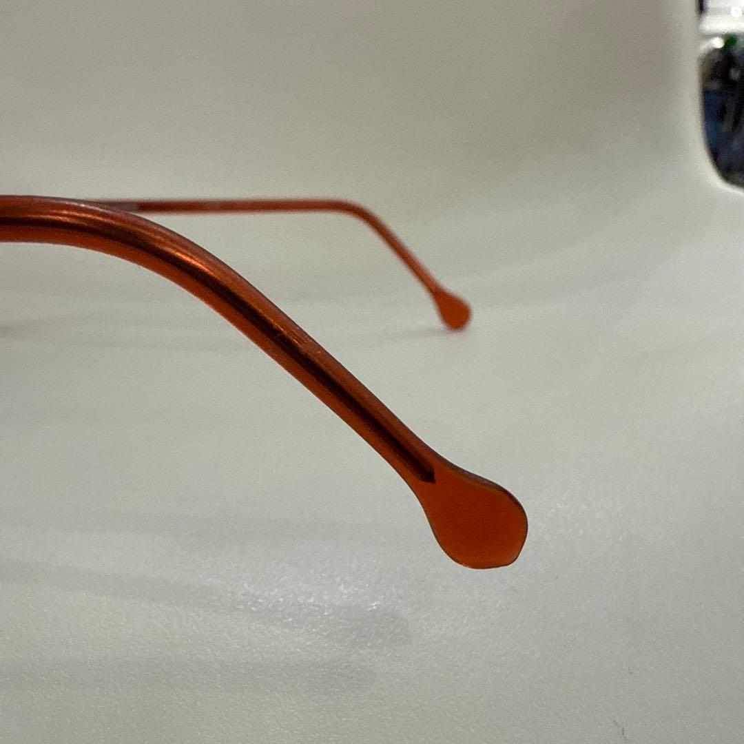 JIL SANDER オレンジ キャットアイ サングラス