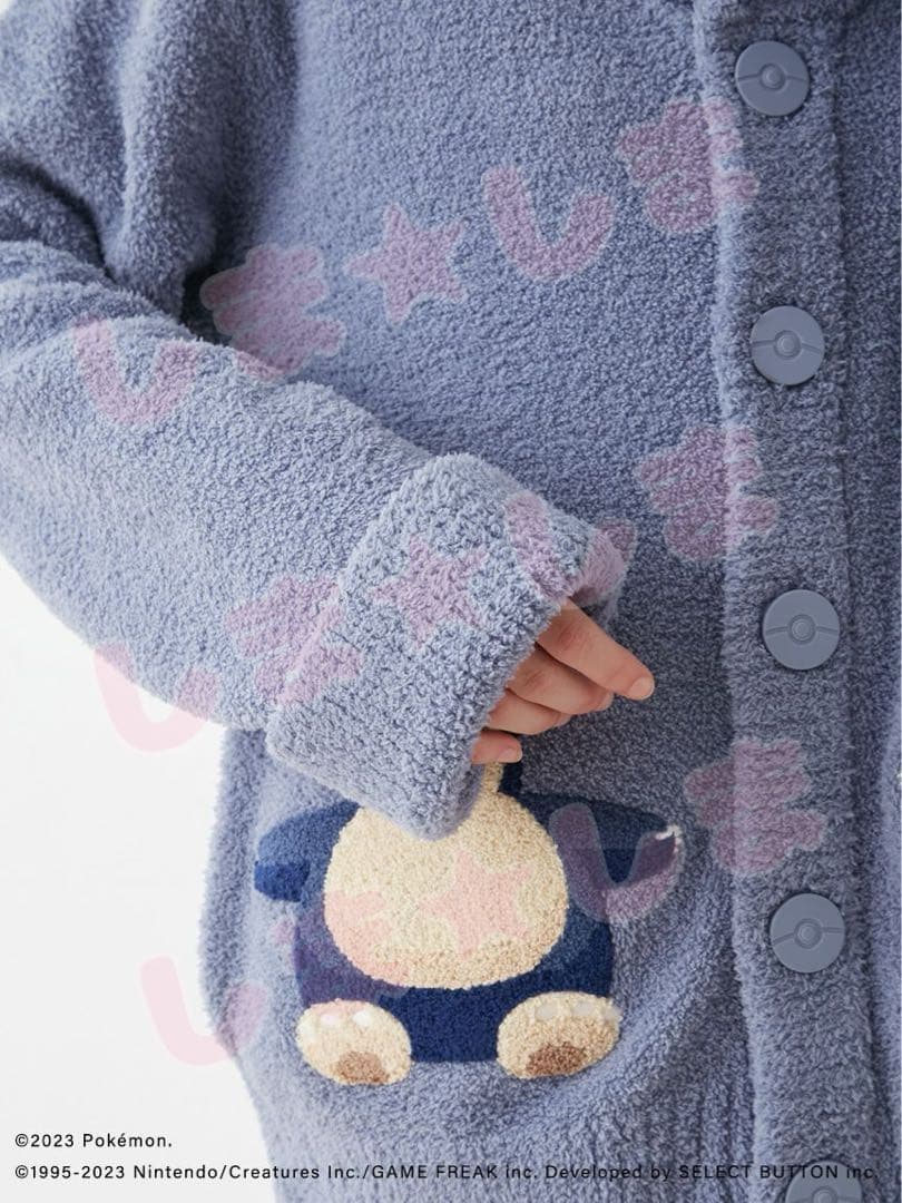 【ジェラートピケ】ポケモンスリープ♡カビゴン ベビモコカーディガン M