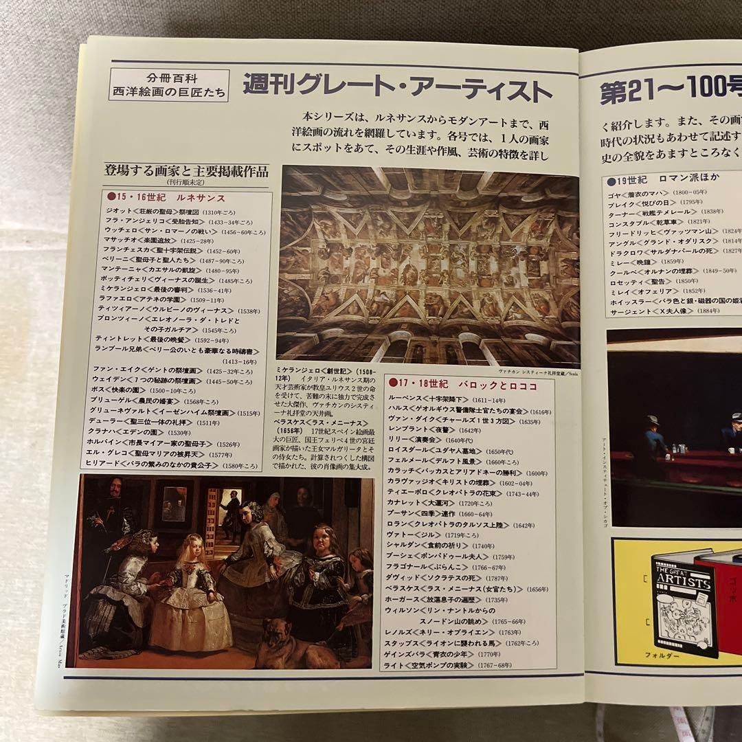 THE GREAT ARTISTS　週刊グレートアーティスト1号〜100号