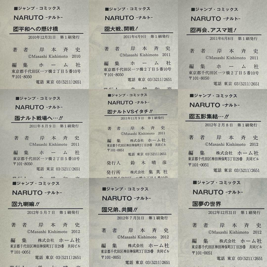 NARUTO 1-72巻 + ナルト外伝 計73冊セット 初版45冊